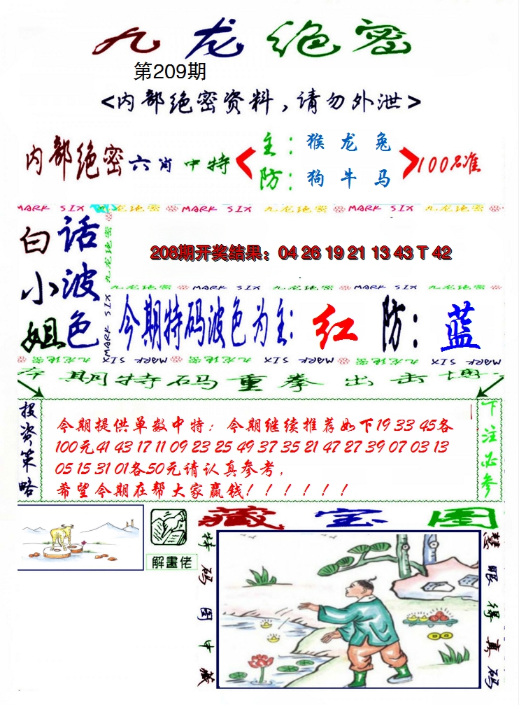 2024209期九龙密报