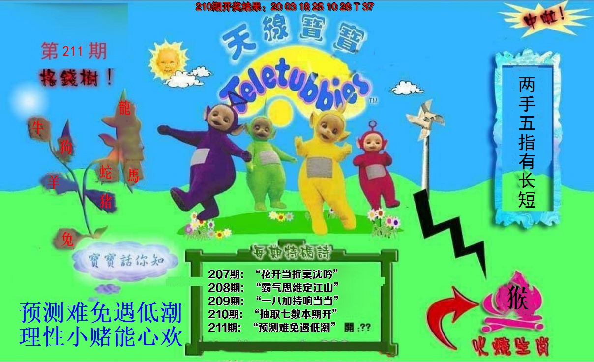 2024211期正版天线宝宝D