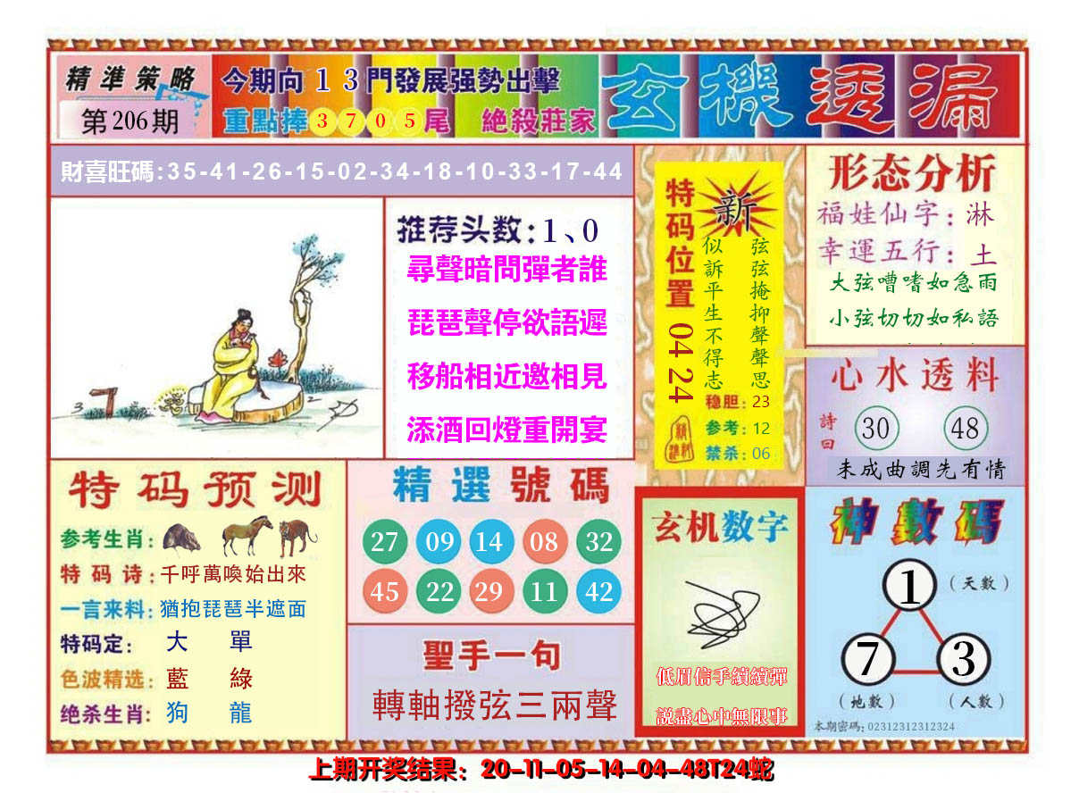 2024206期玄机透漏