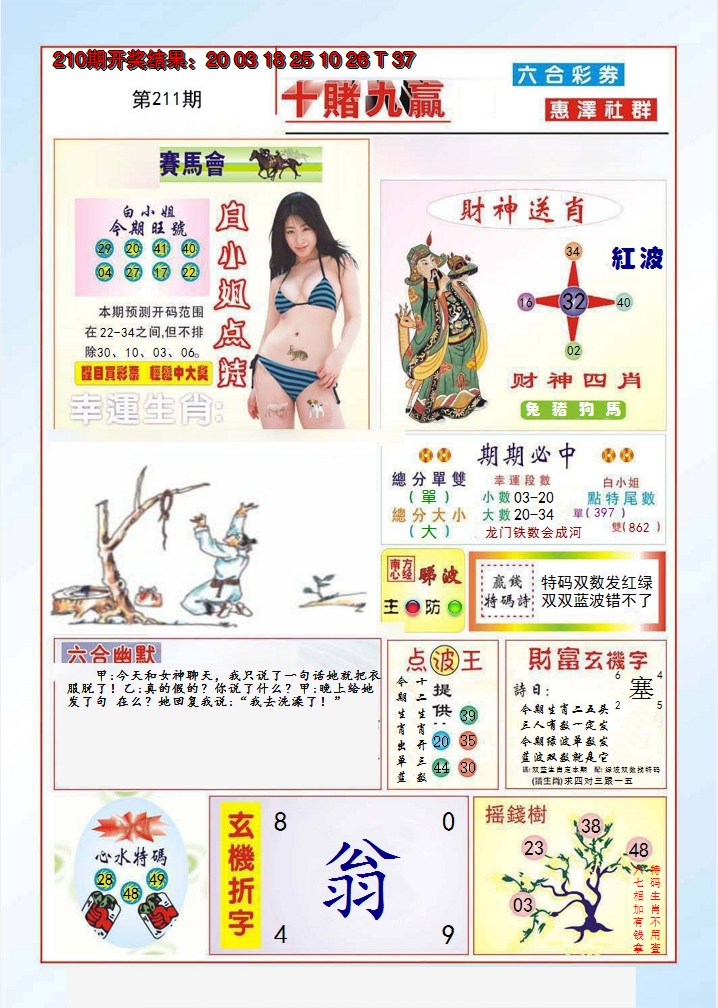 2024211期十赌九羸