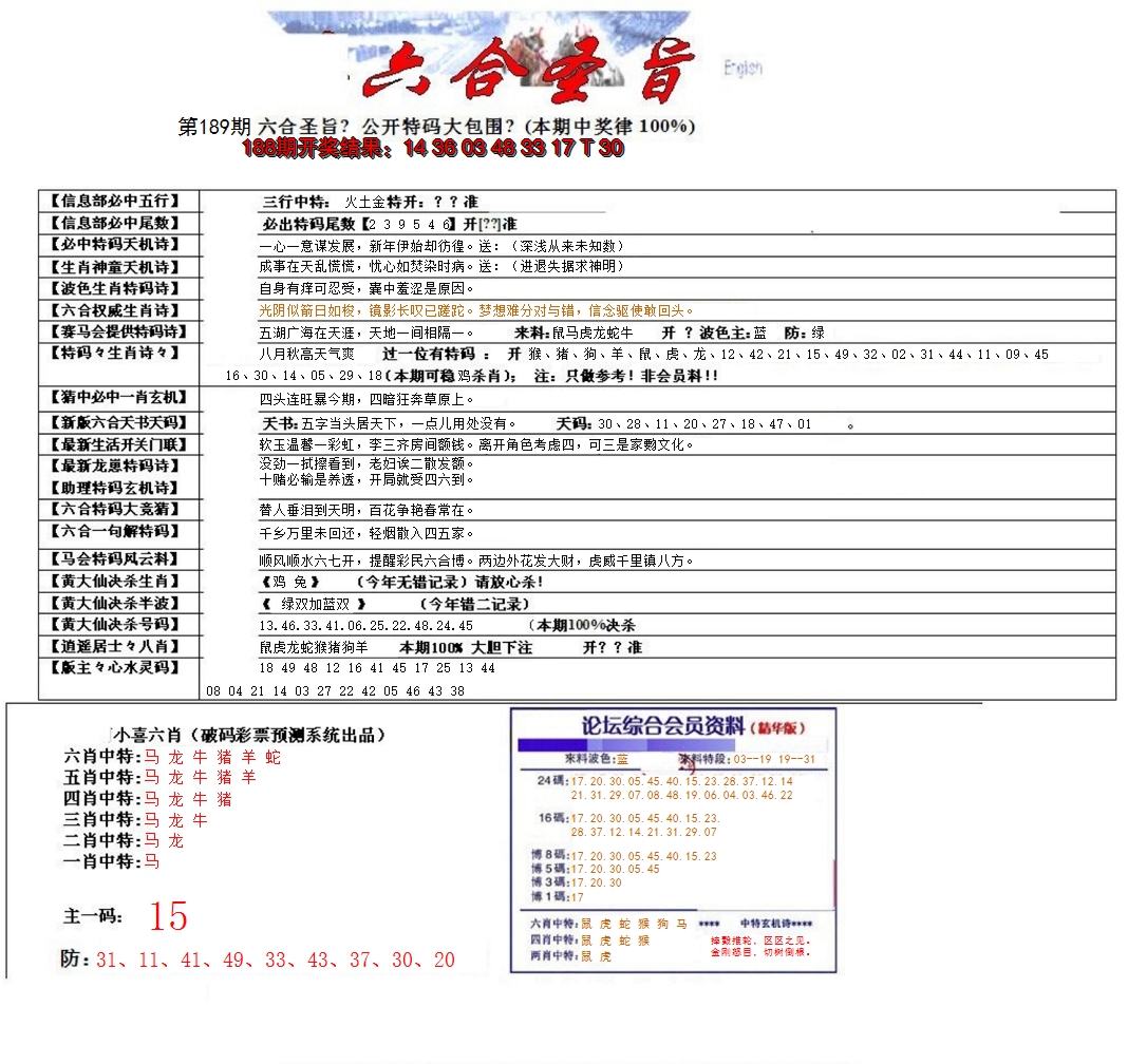 2024189期六合圣旨