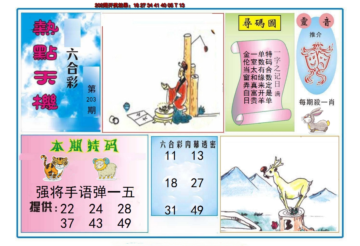 2024203期热点天机