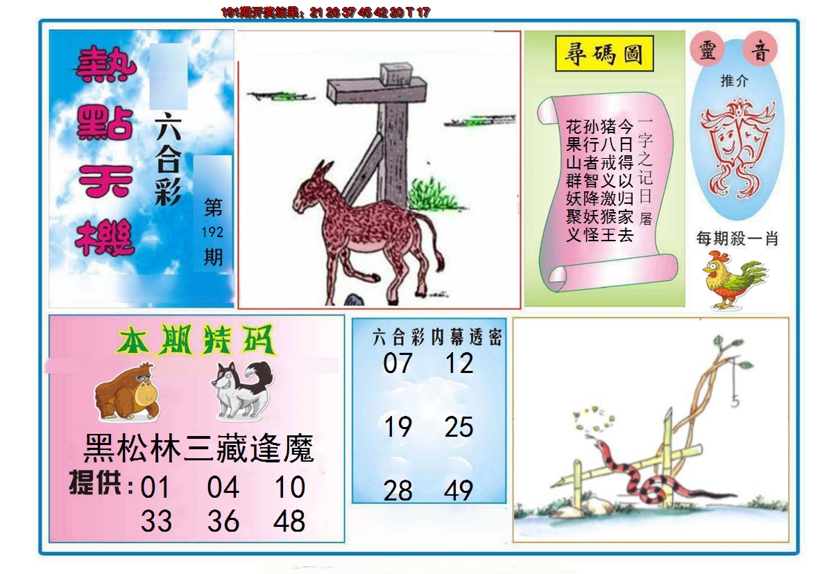2024192期热点天机