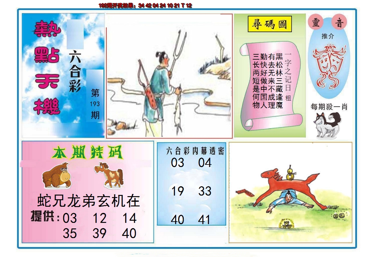 2024193期热点天机