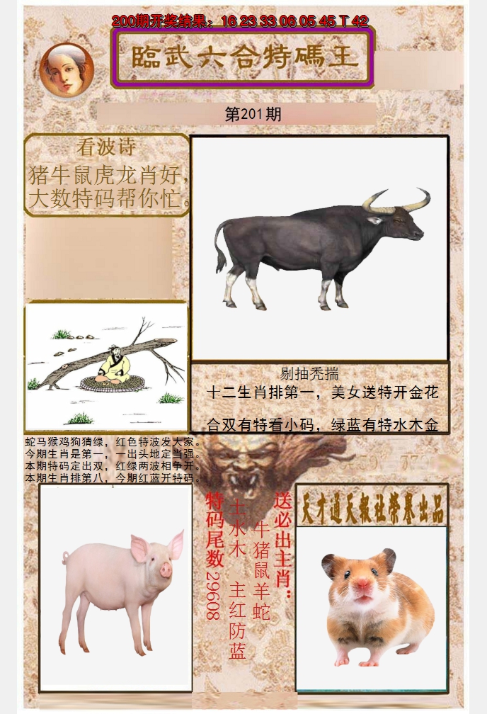 2024201期临武六合特码王