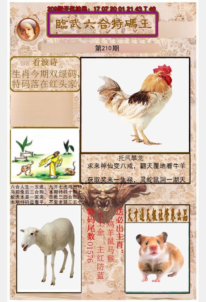 2024210期临武六合特码王