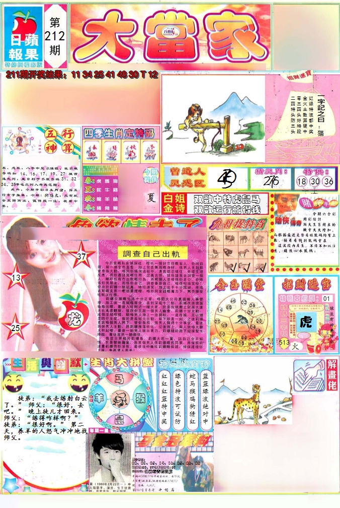 2024212期彩卷后庄A