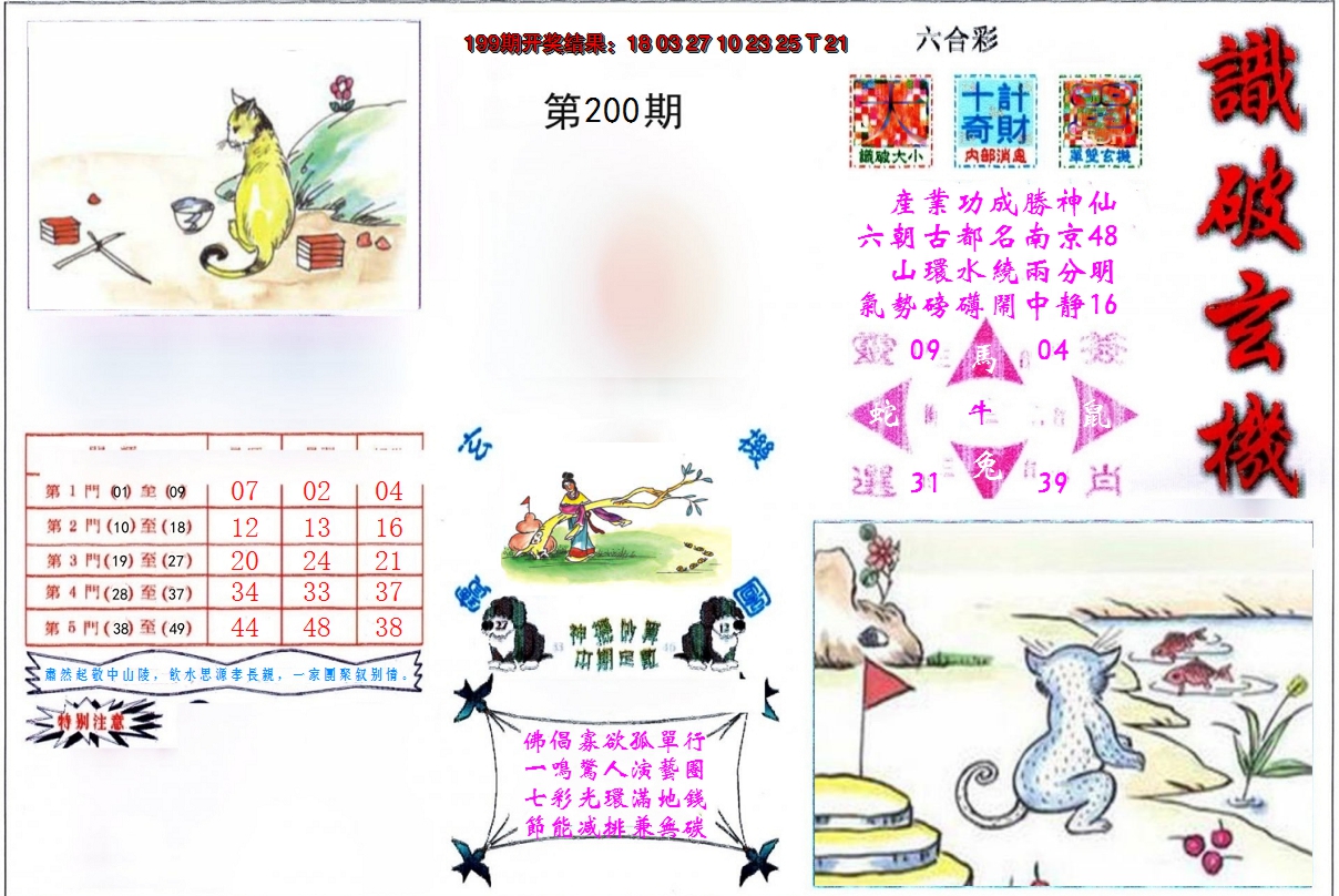 2024200期识破玄机