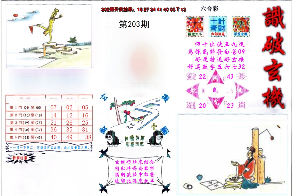 2024203期识破玄机