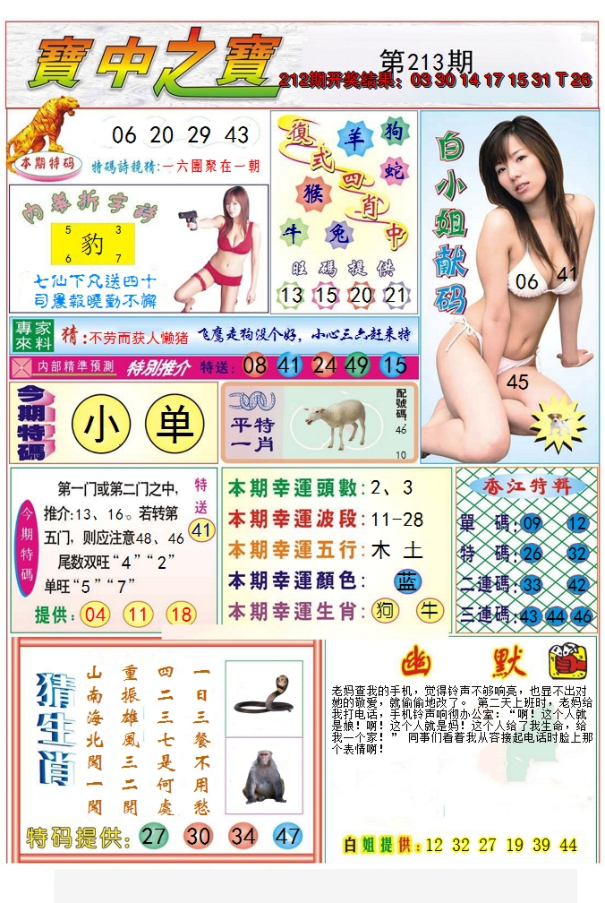2024213期宝中之宝