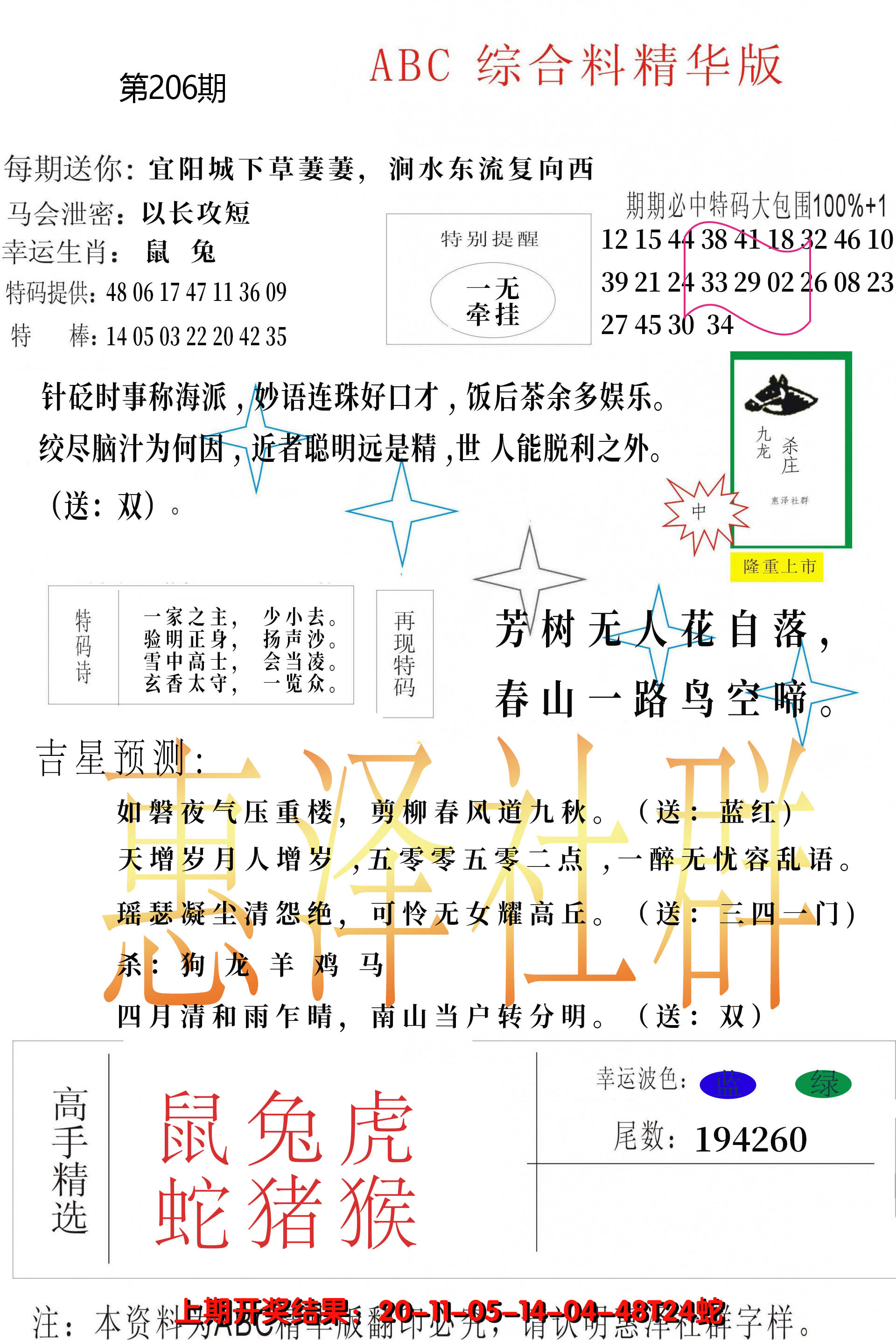 2024206期综合正版资料