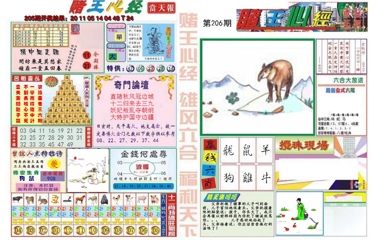 2024206期赌王心经