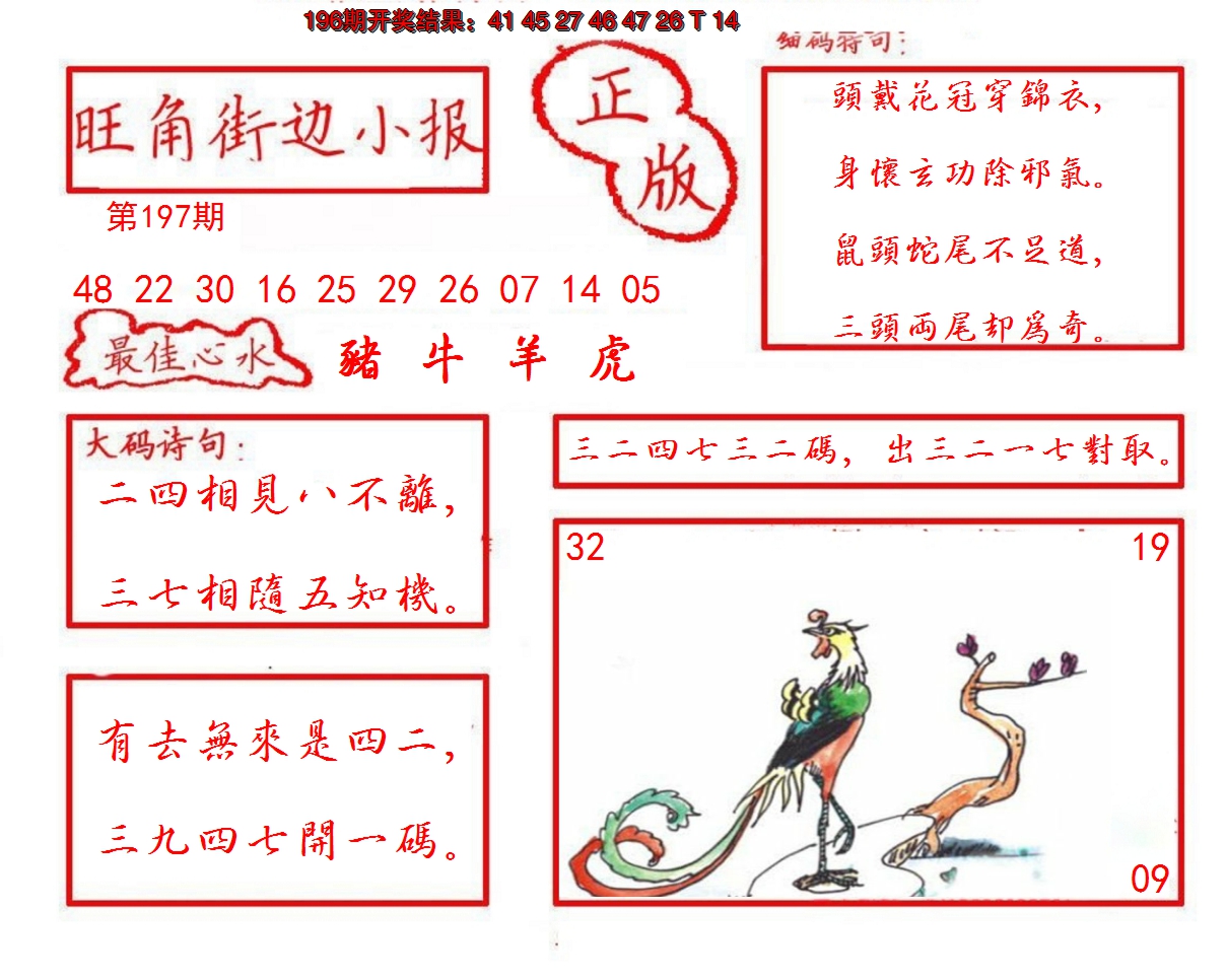 2024197期旺角街边小报