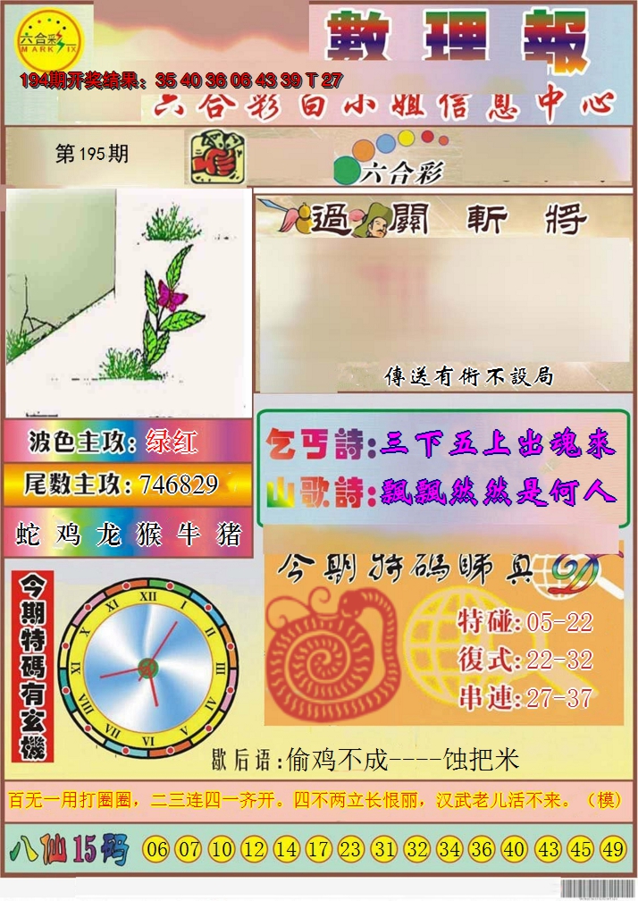 2024195期九龙数理报