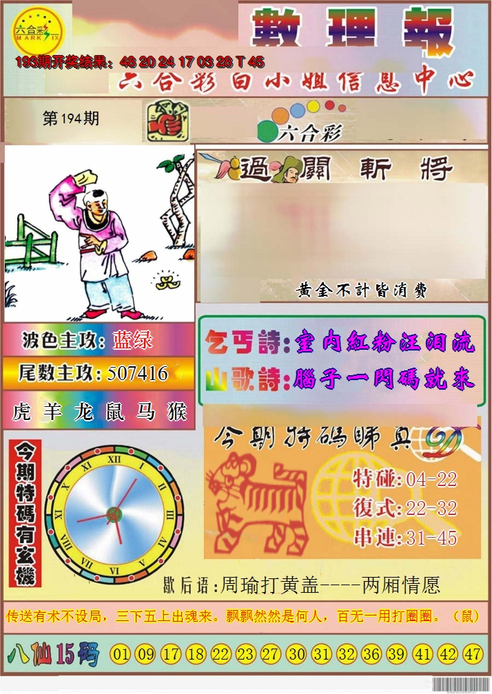 2024194期九龙数理报