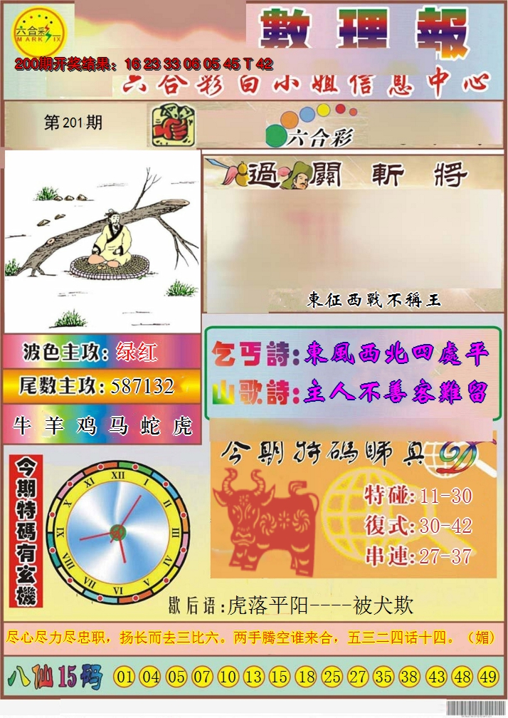 2024201期九龙数理报