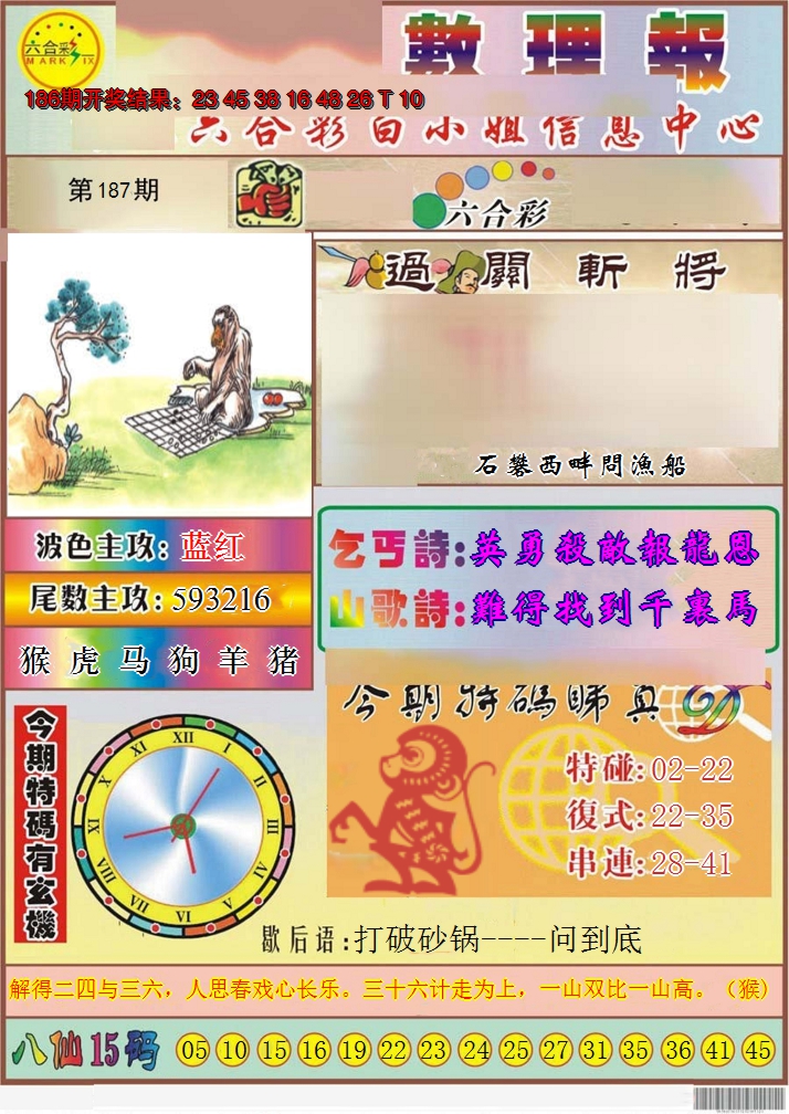 2024187期九龙数理报