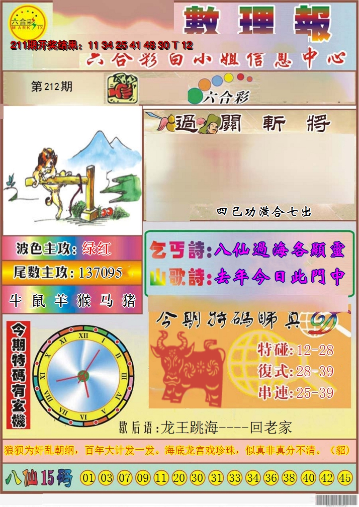 2024212期九龙数理报