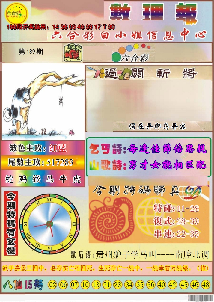 2024189期九龙数理报
