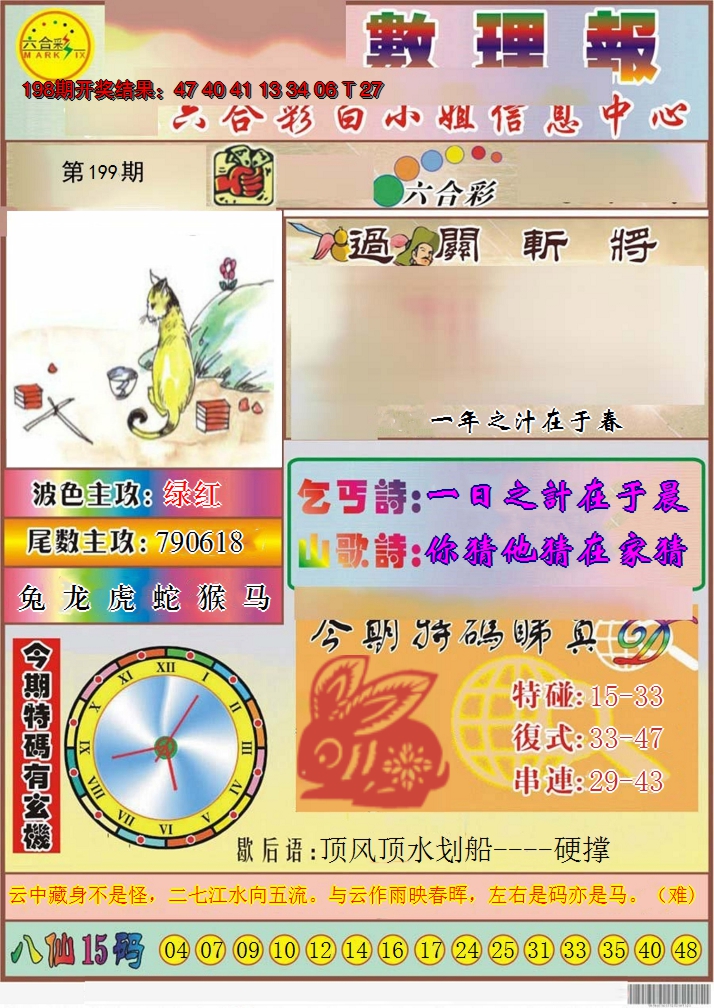 2024199期九龙数理报