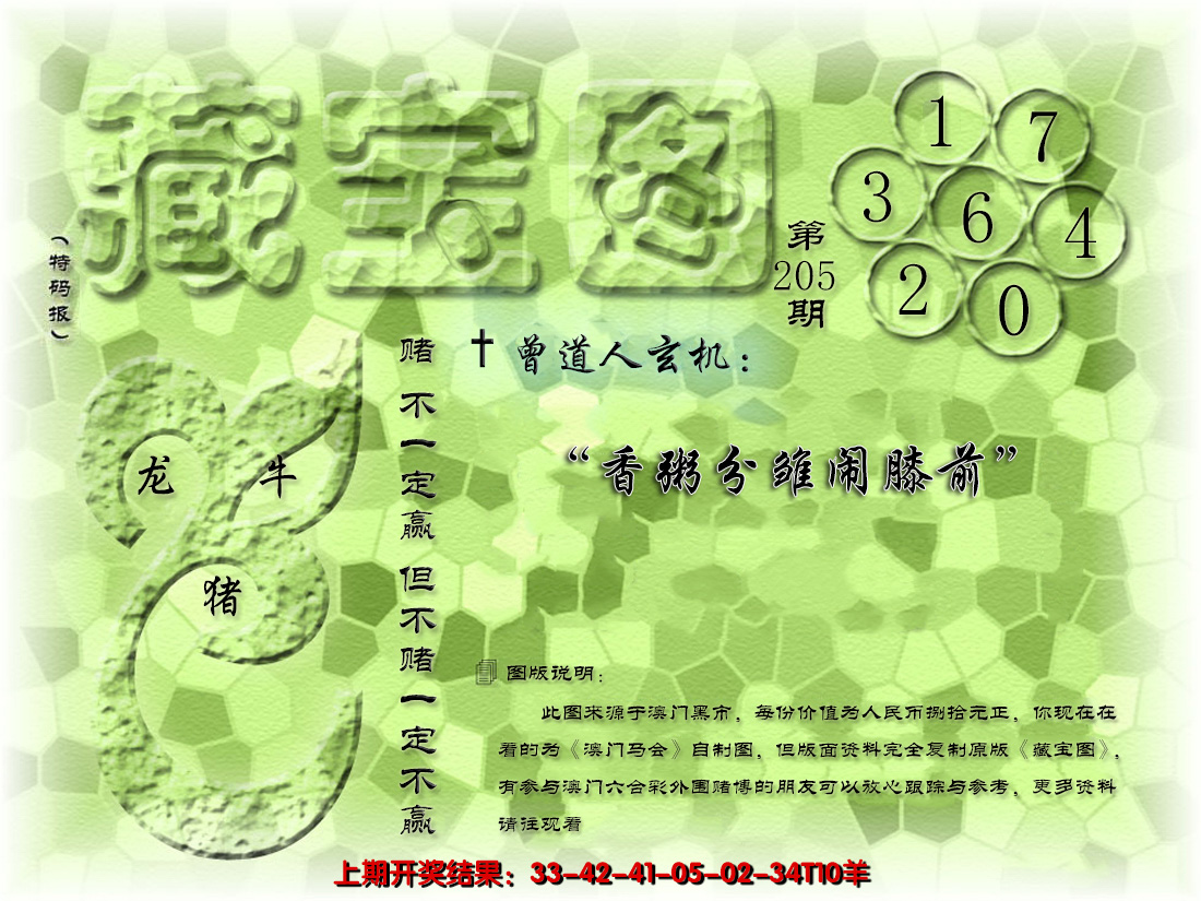 2024205期假新藏宝图