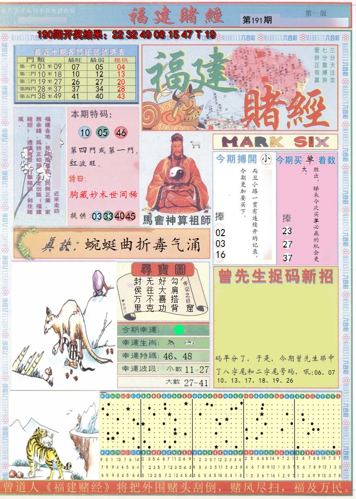 2024191期福建赌经A