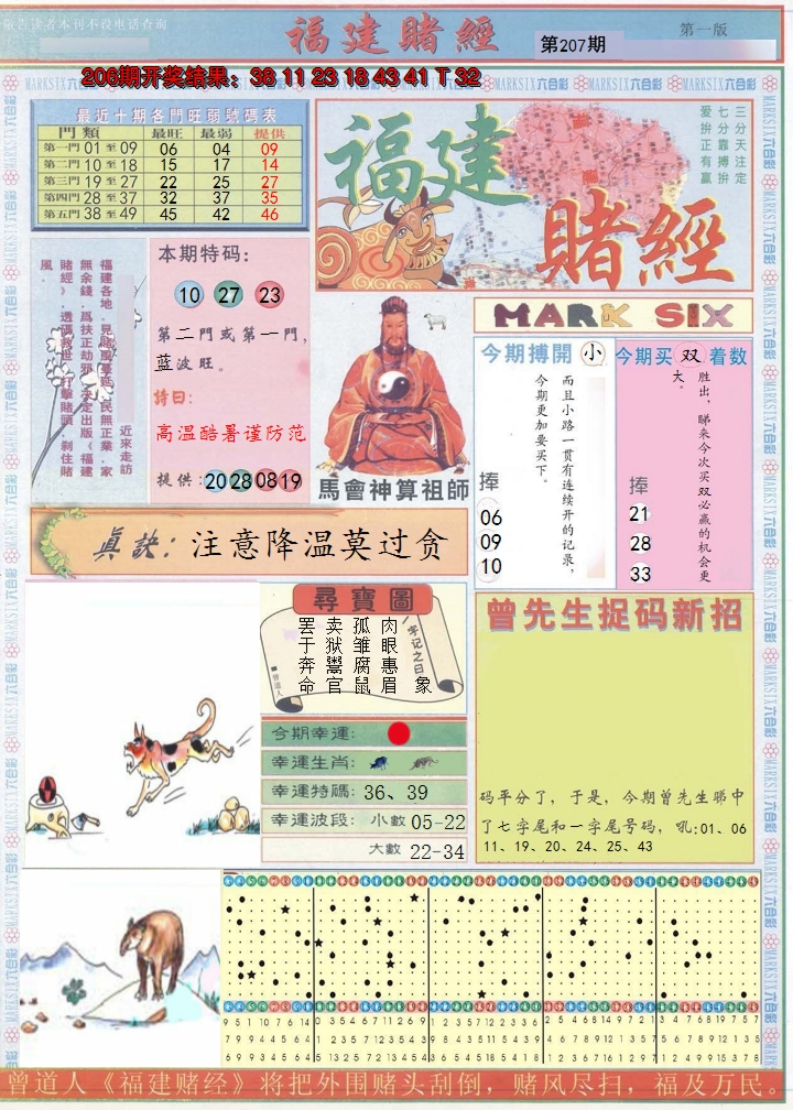 2024207期福建赌经A