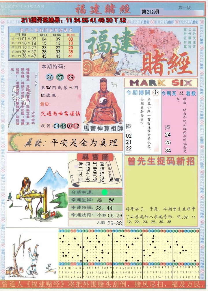 2024212期福建赌经A
