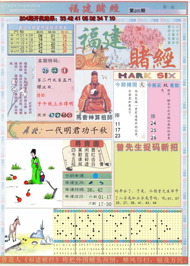 2024205期福建赌经A