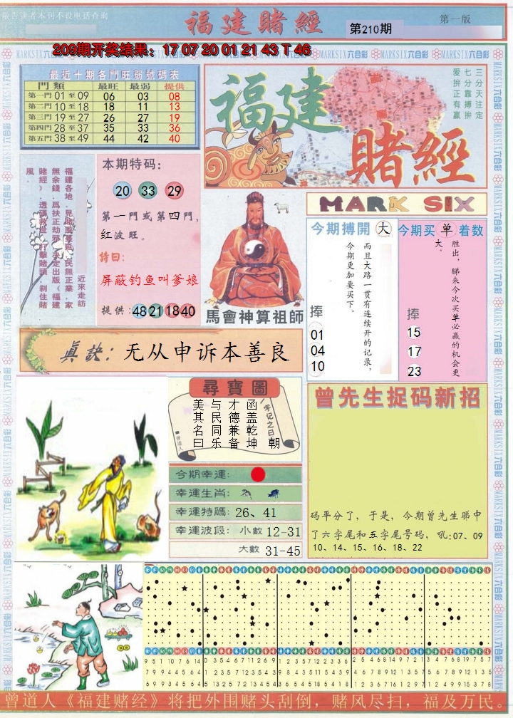 2024210期福建赌经A