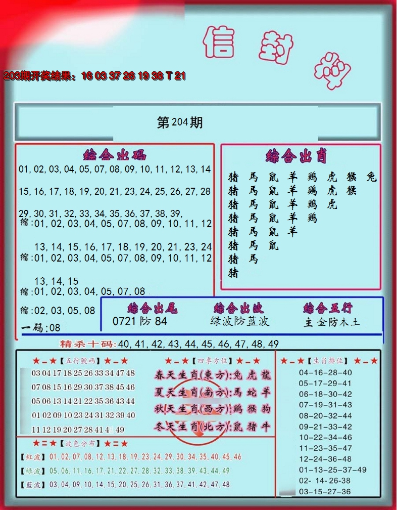 2024204期信封料