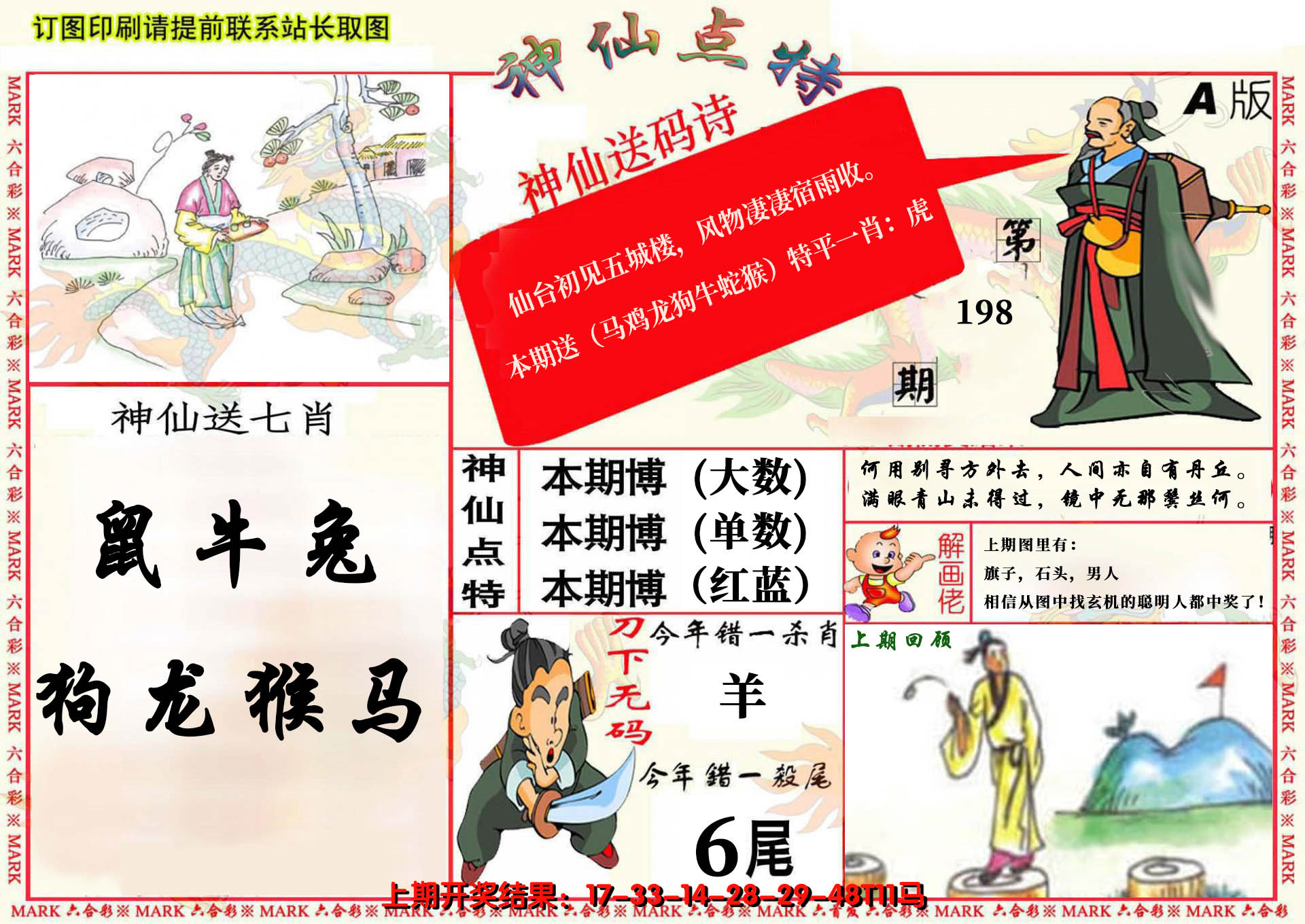 2024198期神仙点特A(精)