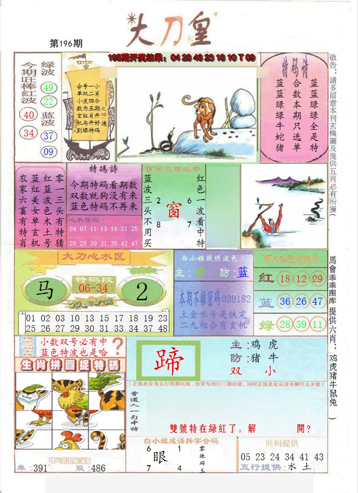 2024196期大刀皇