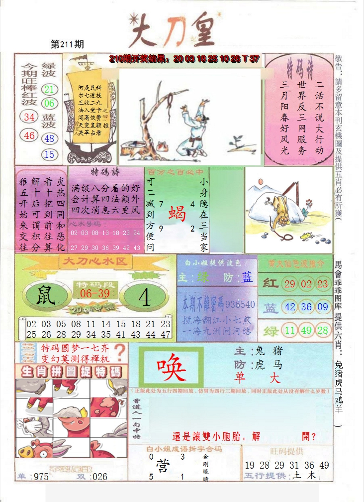 2024211期大刀皇