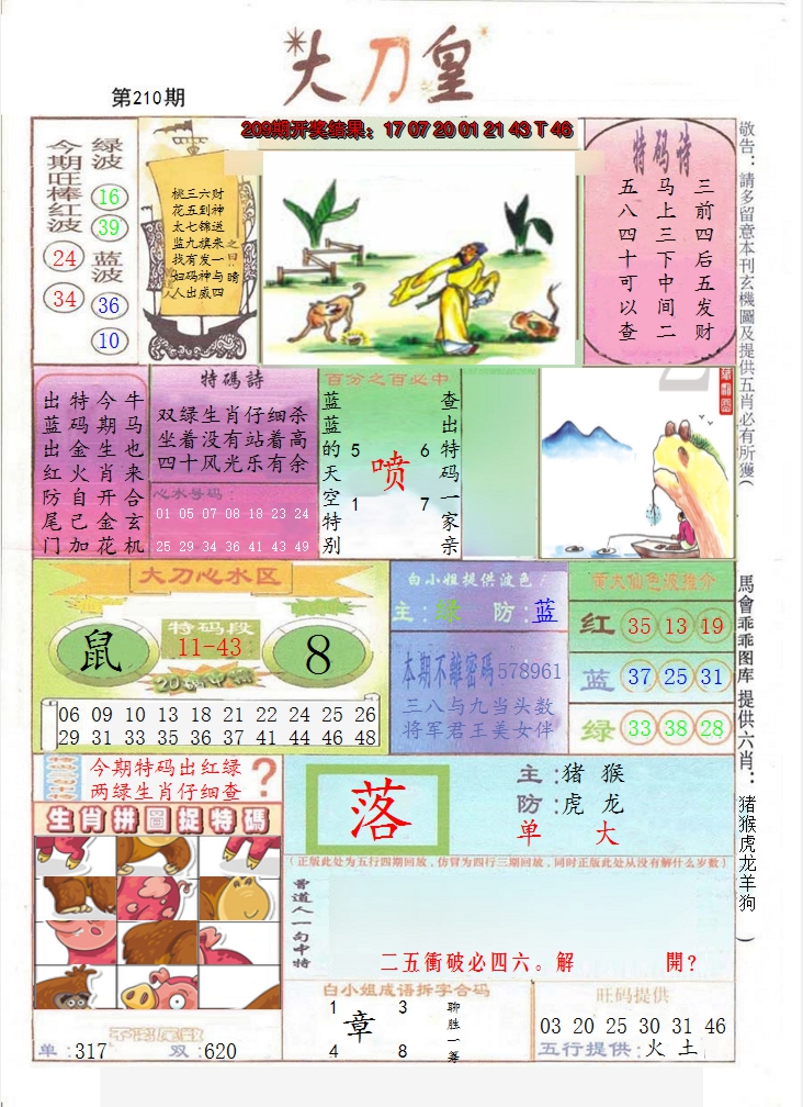 2024210期大刀皇