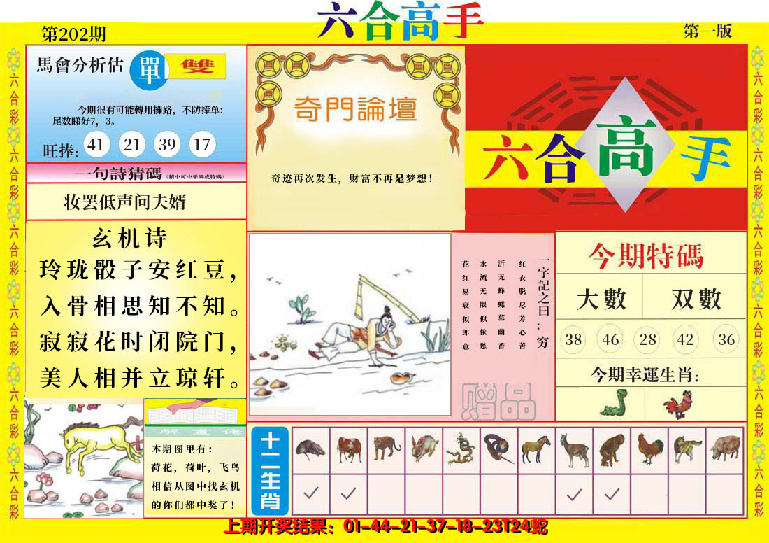 2024202期六合高手A