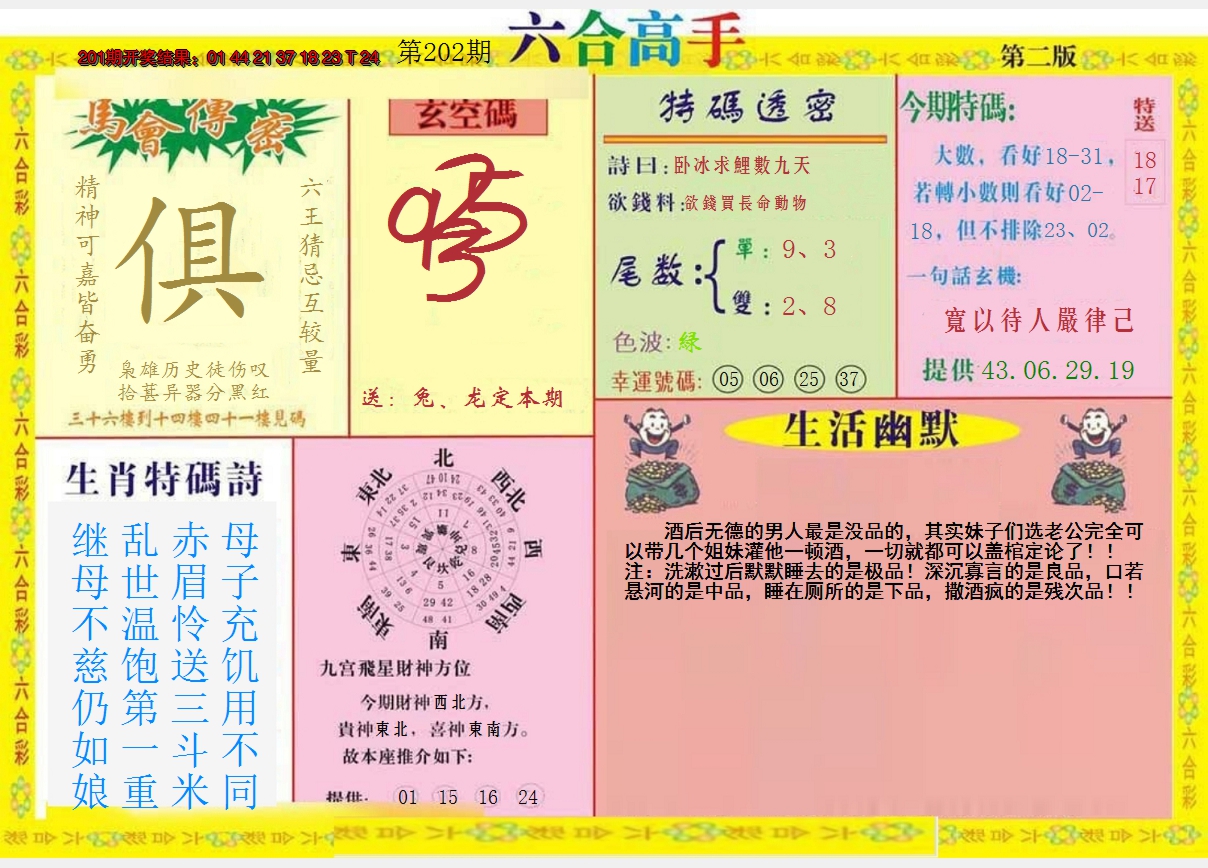 2024202期六合高手B