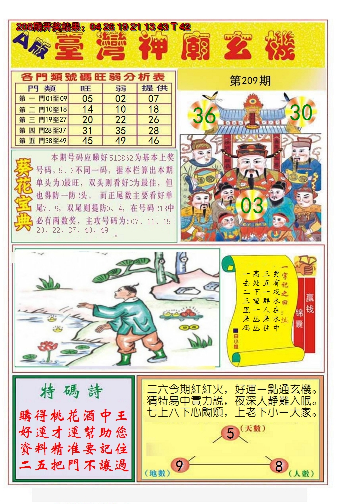 2024209期台湾神庙A