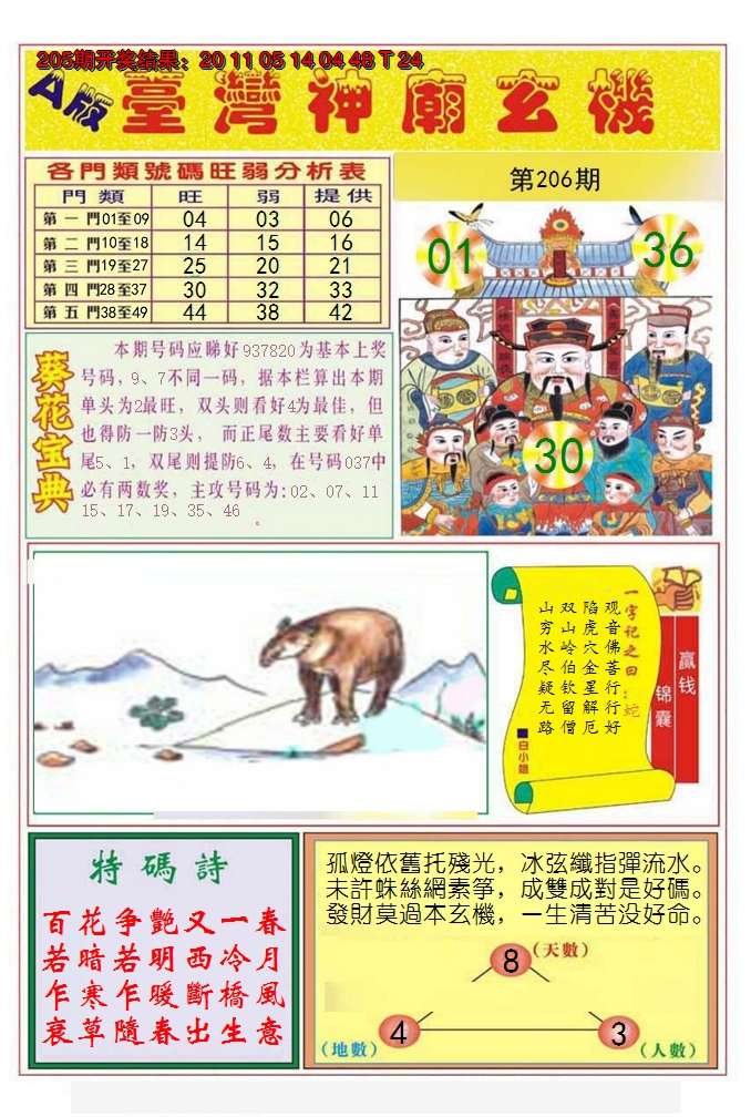 2024206期台湾神庙A