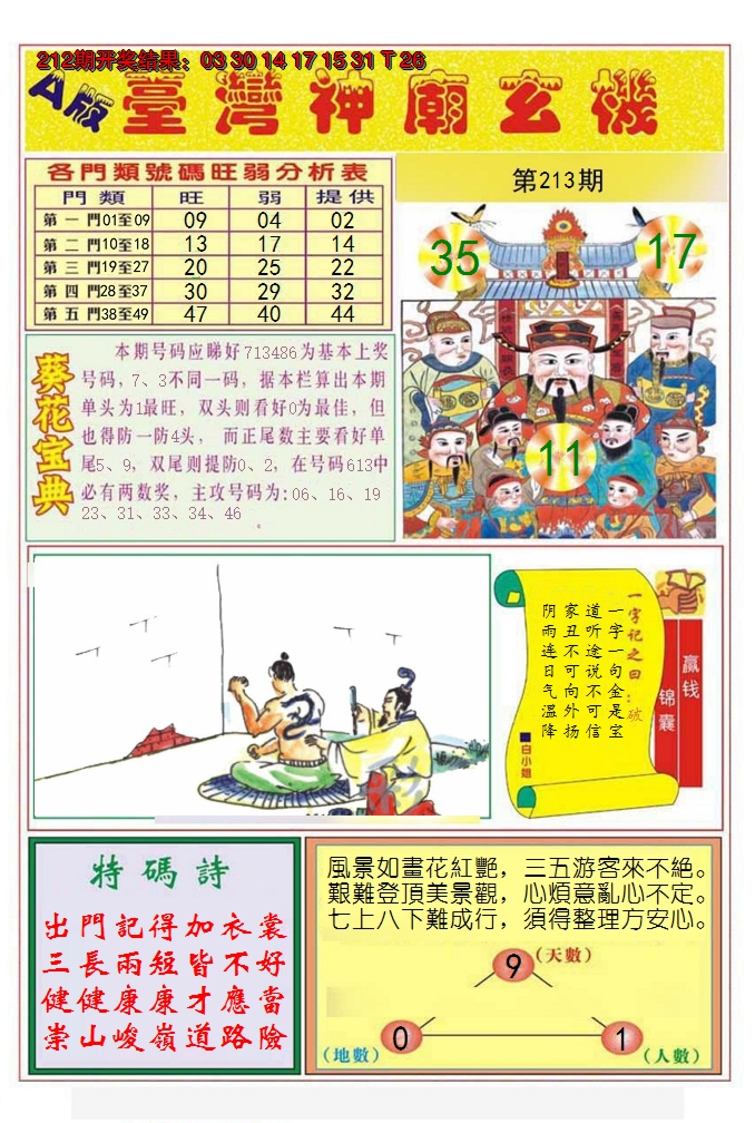 2024213期台湾神庙A