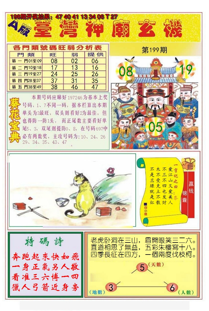 2024199期台湾神庙A