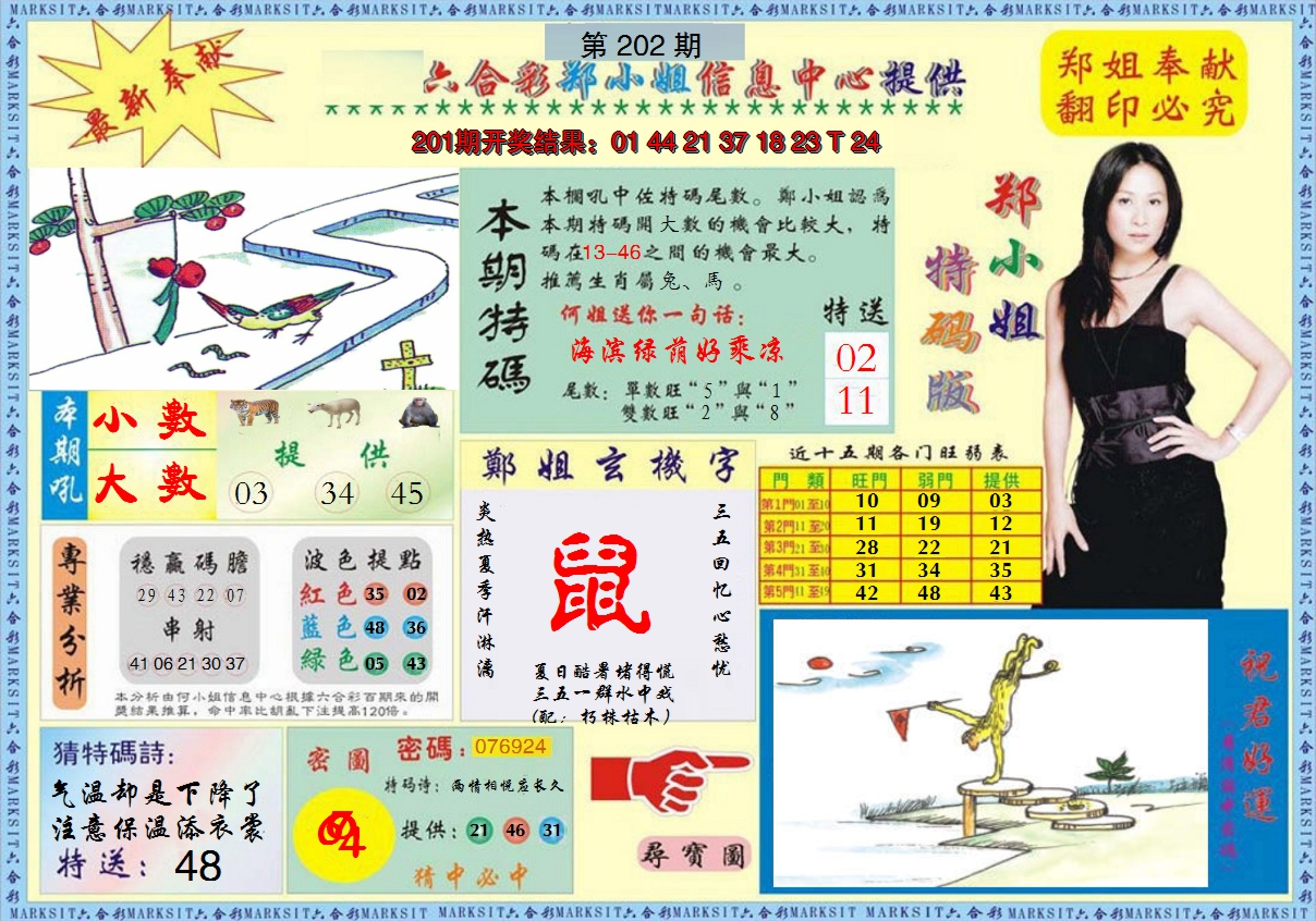 2024202期郑小姐特码报A