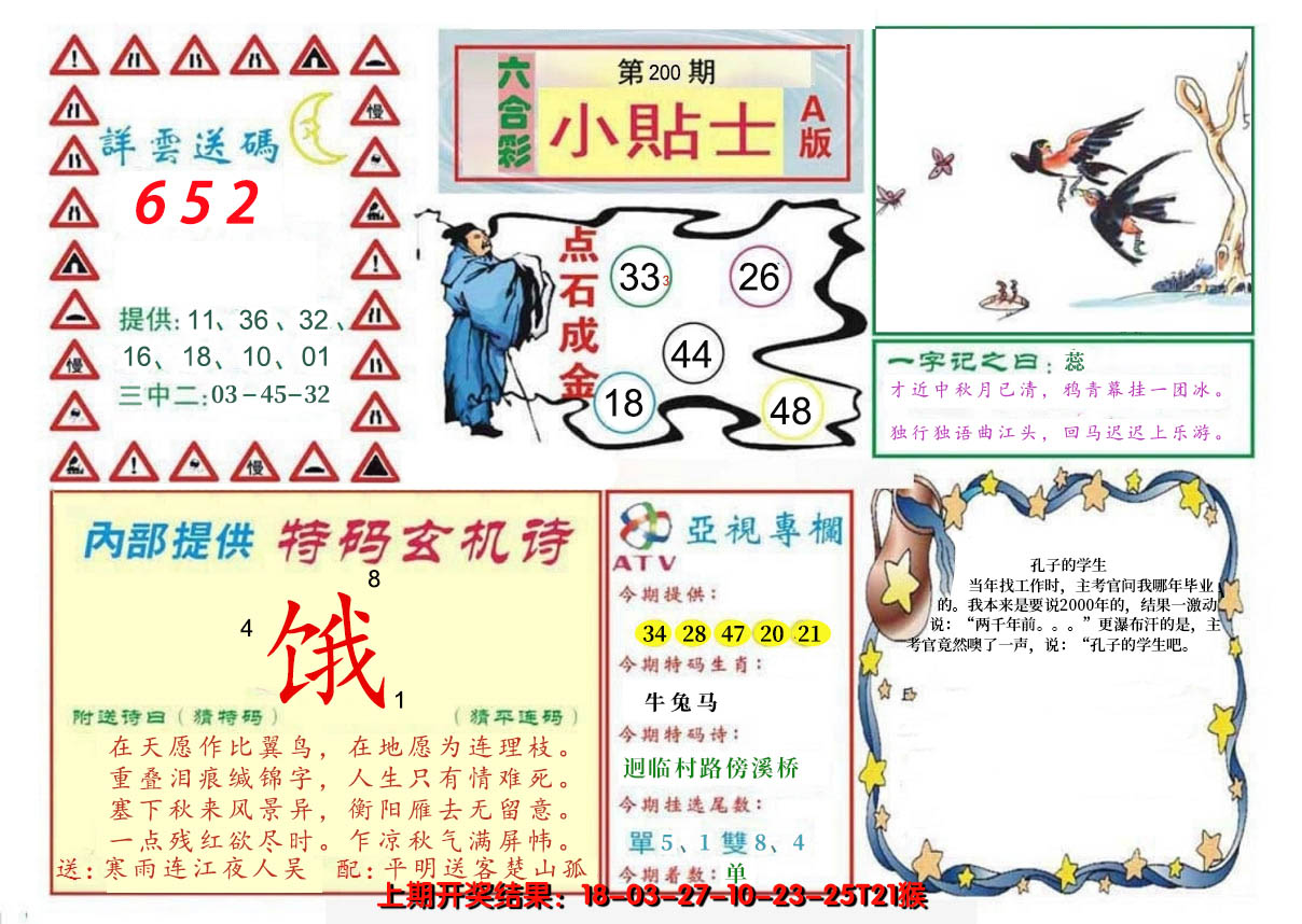 2024200期小贴士A