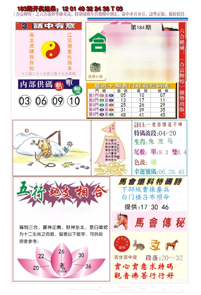 2024184期合富辉煌