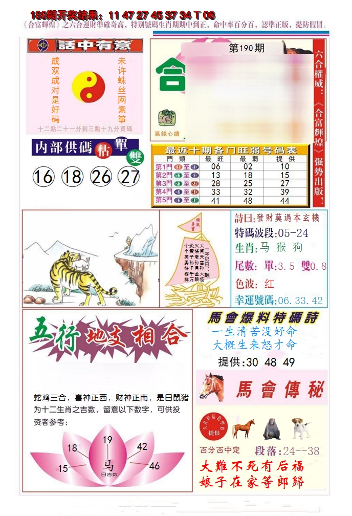 2024190期合富辉煌