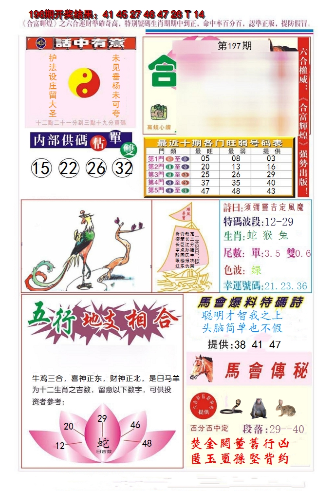 2024197期合富辉煌