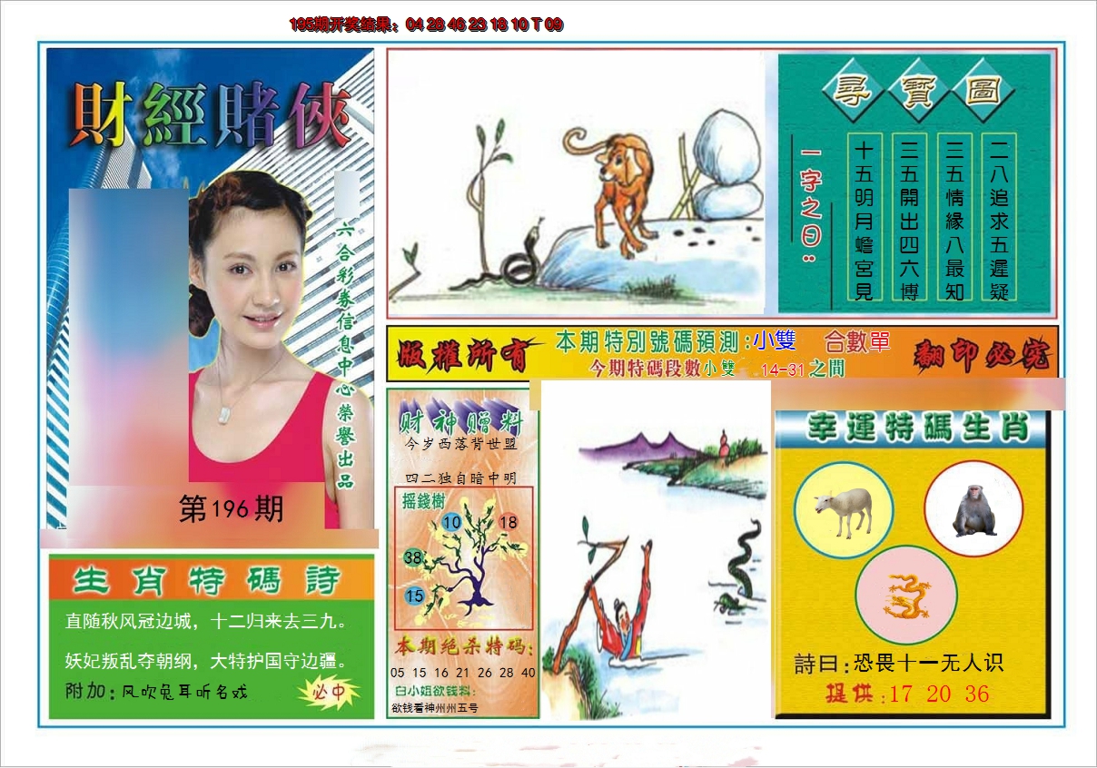 2024196期财经赌侠