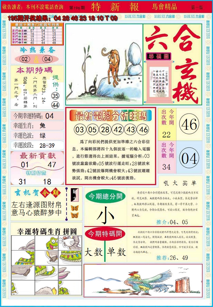 2024196期特新报A