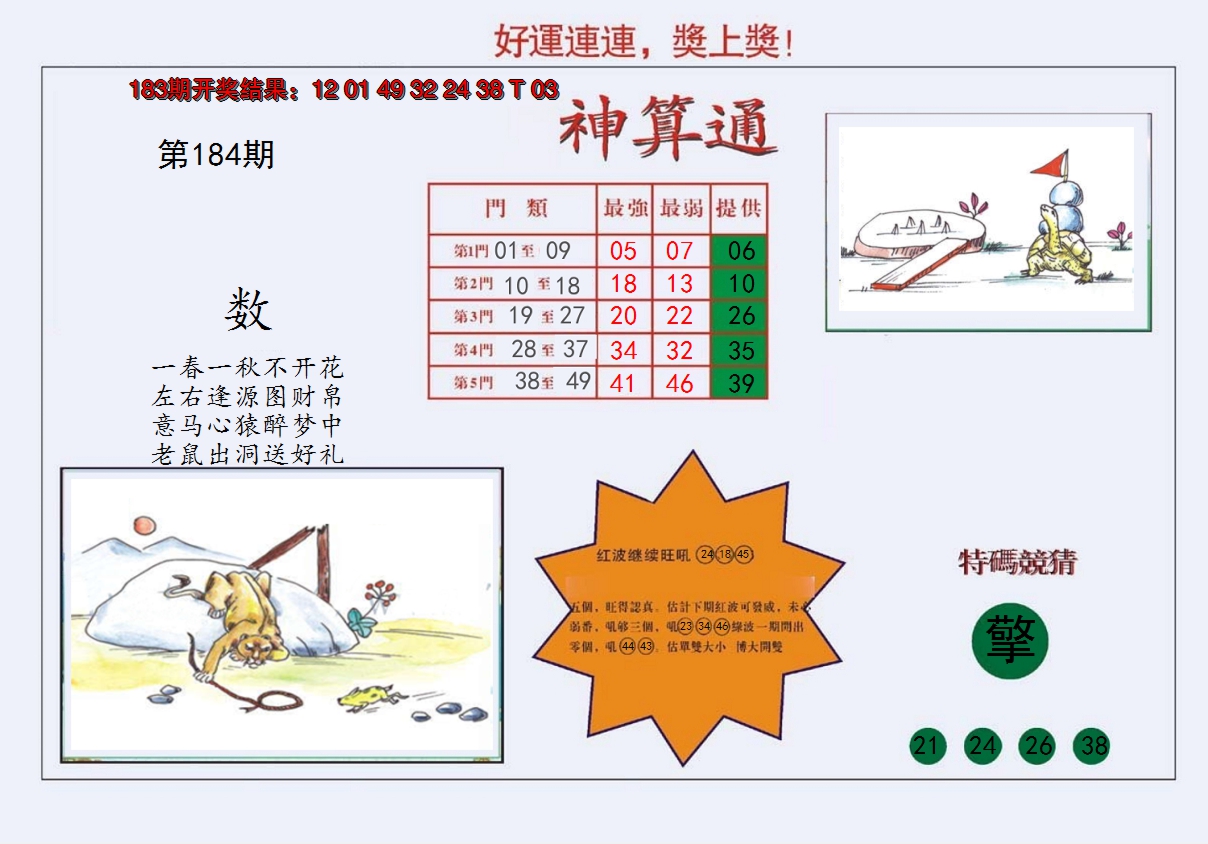 2024184期4-台湾神算