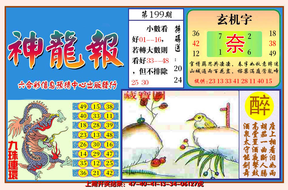2024199期神龙报